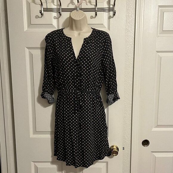 LOFT Outlet V-Neck Cinched Tie Waist W/Pockets Size XS - Picture 1 of 6